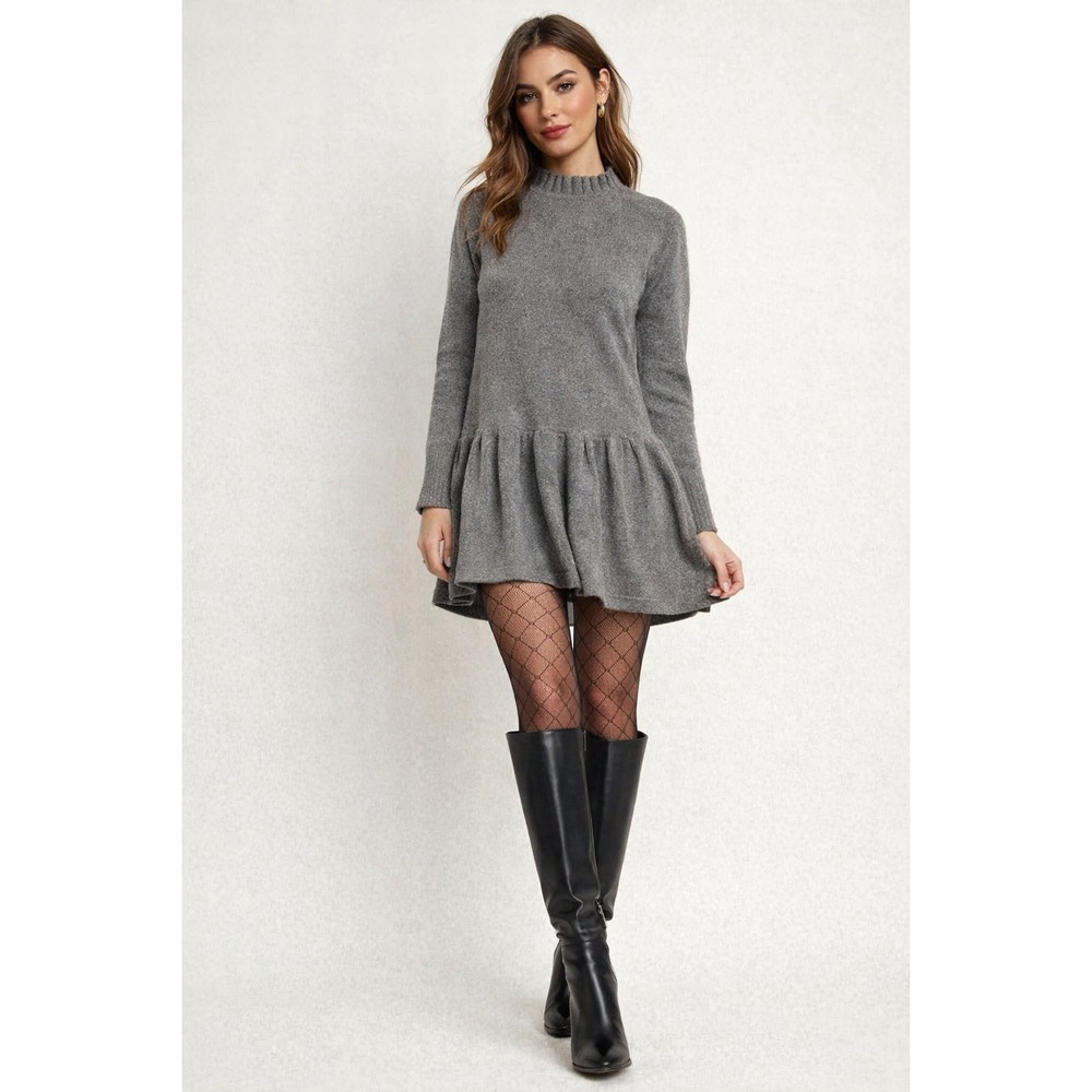 Free People Time on My Side Mini Sweater Dress Size Medium OB1079549
